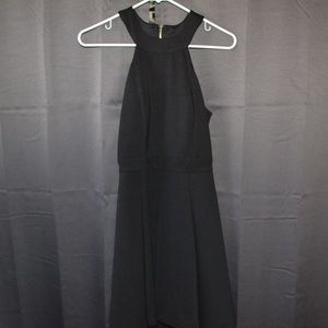 Black Skater Halter Dress